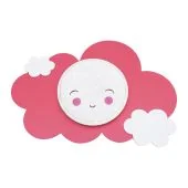 Elobra Wolkensmile oudroze kinderlamp 137574