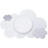 Plafondlamp Wolk sterrenlicht zilver 75cm