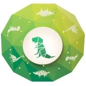 Elobra Dinos 139707 groene plafondlamp kinderkamer