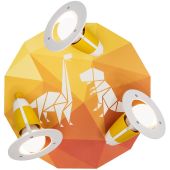 Elobra Dinos 139738 oranje spot kinderkamer