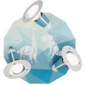 Elobra Dinos 139844 blauwe spot kinderkamer