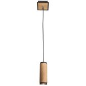 Elobra Bolivia 140086 zwart metalen hanglamp met eikenhout
