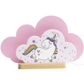 Tafellamp Eenhoorn roze 35cm