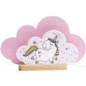 Tafellamp Eenhoorn roze 35cm
