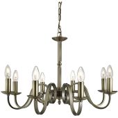 Searchlight Richmond 1508-8AB antiek bronzen acht lichts kroonluchter