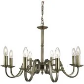 Searchlight Richmond 1508-8AB antiek bronzen acht lichts kroonluchter