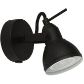 Searchlight Focus 1541BK mat zwarte spot met schakelaar