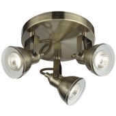 Searchlight Focus 1543AB brons kleurige plafondspots