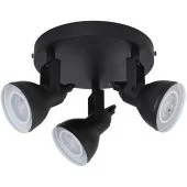 Searchlight Focus 1543BK zwarte plafondspots