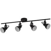 Searchlight Focus 1544BK mat zwarte plafondspots