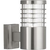 Searchlight Louvre 1555SS staal kleurige wandlamp