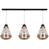 Britop mistral 15820304 zwart met goudkleurige hanglamp