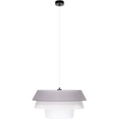 Britop Amar 160960104 beige, grijs met witte hanglamp van textiel