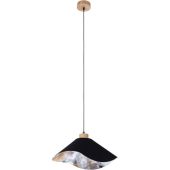 Britop Hattu Floral 1614819174 zwarte hanglamp met bloemen print