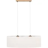 Britop Boho 17910274 eikenhouten hanglamp met linnen kap