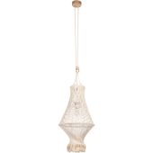 Britop Reve 18117174 hanglamp van macrame touw en eikenhout