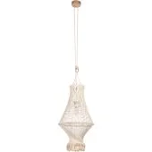 Britop Reve 18117174 hanglamp van macrame touw en eikenhout