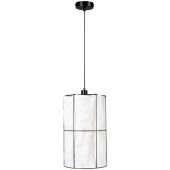 Britop Marinero 184129104 zwarte hanglamp met wit texiel