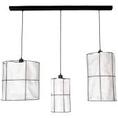 Britop Marinero 184129304 zwarte hanglamp met wit textiel