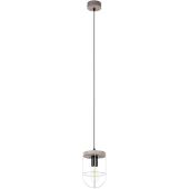 Britop Netuno 1871759157 zwart met zilver hanglamp met grijs grenen