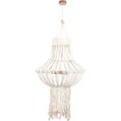 Britop Samba 18737374 hanglamp van macrame touw en eikenhout