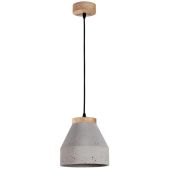 Britop Tristan 1939174 betonnen hanglamp met eikenhout