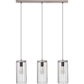 Britop Timeo 195109357 zwarte hanglamp met grijs grenen