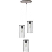 Britop Timeo 195109357R zwarte hanglamp met grijs grenen