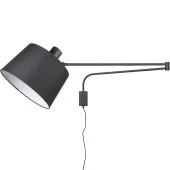 Wandlamp Baldo zwart 150cm
