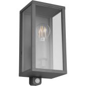 Trio Garonne 201869142 antraciet buitenlamp met bewegingsmelder