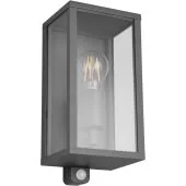 Trio Garonne 201869142 antraciet buitenlamp met bewegingsmelder