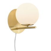 Trio Pure 202000108 mat messing wandlamp