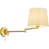 Trio Lyon 209100108 mat messing wandlamp