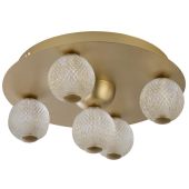 Plafonniere Asteroid goud 33cm
