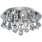 Searchlight Hanna 2204-4CC kristallen badkamer plafondlamp