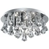 Searchlight Hanna 2204-4CC kristallen badkamer plafondlamp