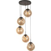 Searchlight Punch 22123-5BK champagne kleurige hanglamp