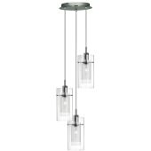 Searchlight Duo 2300-3 hanglamp helder glas