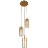 Searchlight Duo 2303-3CP champagne kleurige hanglamp