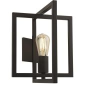 Searchlight Plaza 23203-1BK zwarte wandlamp
