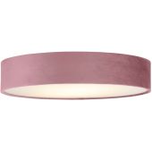 Searchlight Drum 23298-3PI roze fluwelen plafonniere