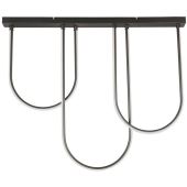 Searchlight Chime 23325BK grote zwarte plafondlamp