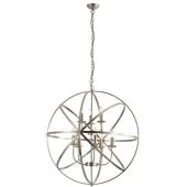 Searchlight Orbit 2478-8AB grote bronzen kroonluchter