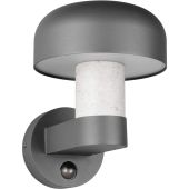 Trio Fraser 262569178 antraciet wandlamp met beton imitatie