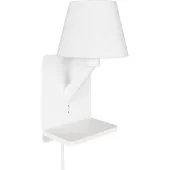 Trio Comfort 262670131 witte wandlamp met inductief laadstation