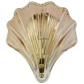 Searchlight Shell 28980SB amber glazen badkamerlamp