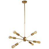 Searchlight Alpha 2906-6GO goud kleurige hanglamp