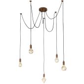 Trio Cord 310100562 hanglamp koper