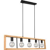 Trio Agra 313800532 houten hanglamp