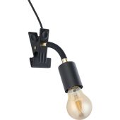 Eglo Parrini 31648 zwarte klemlamp
